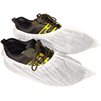 Los mejores  - 100 Cubrezapatos Desechables Reciclables. Calzas silenciosas antideslizantes. Patucos sanitarios de tela.